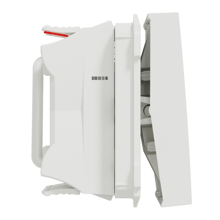 Double va-et-vient Unica - 2 modules - 10AX - Blanc