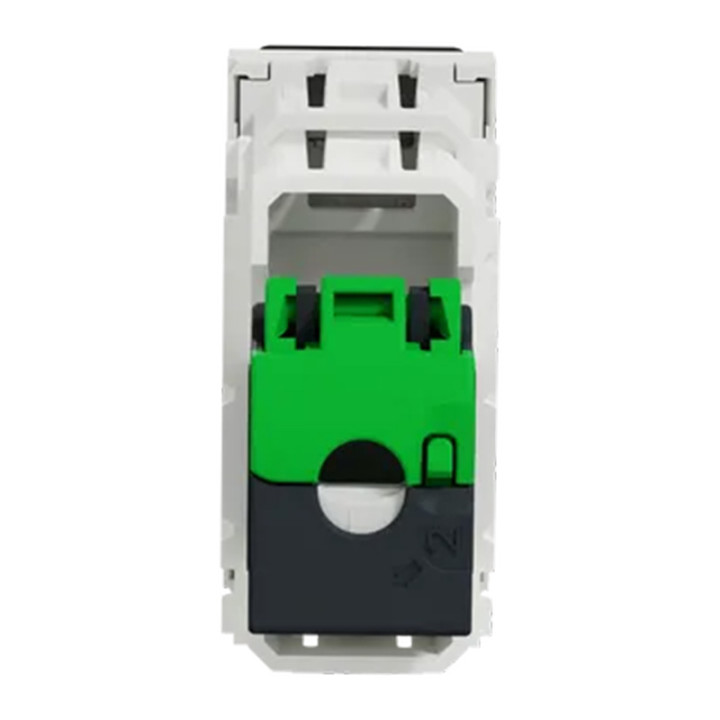 Prise RJ45 Unica - Cat.6A FTP - 1 module - Blanc