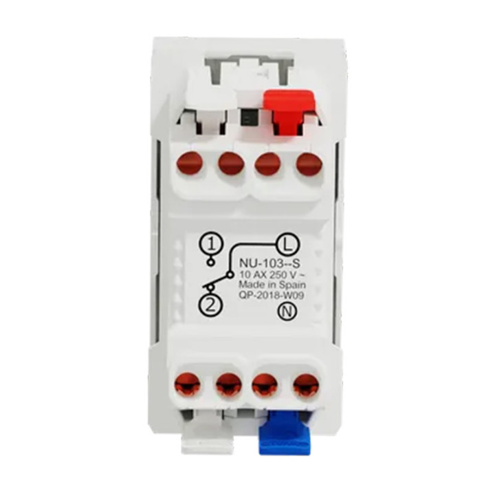 Va-et-vient avec voyant Unica - 1 module - 10AX - Blanc