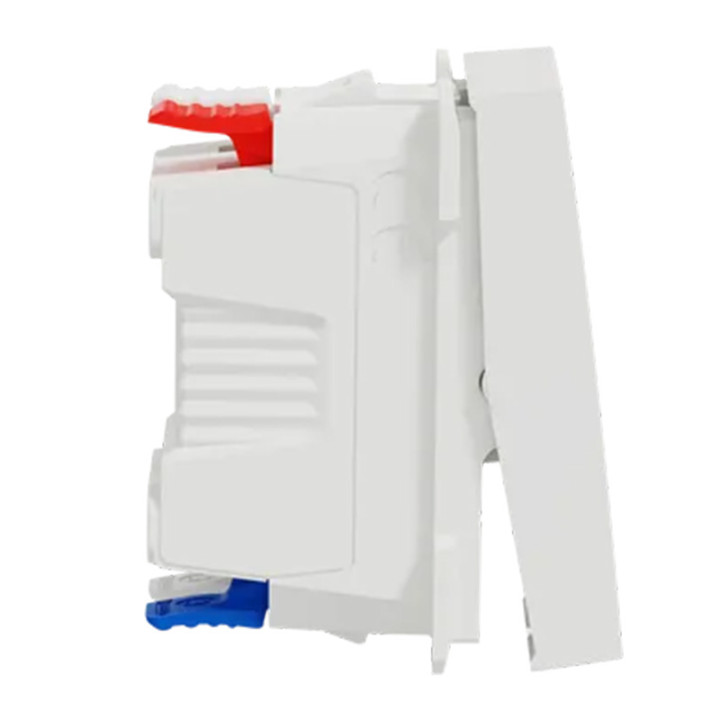Va-et-vient avec voyant Unica - 1 module - 10AX - Blanc