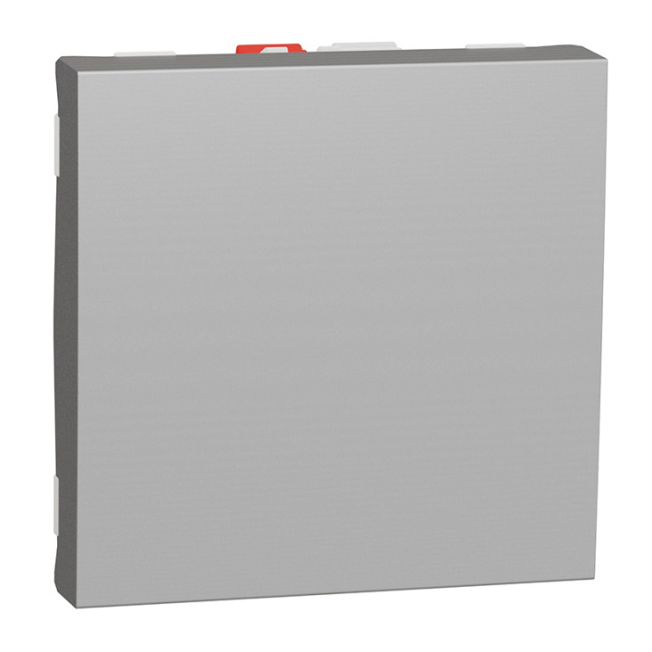 Va-et-vient Unica - 2 modules - 10AX - Aluminium