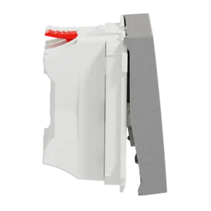 Va-et-vient Unica - 2 modules - 10AX - Aluminium