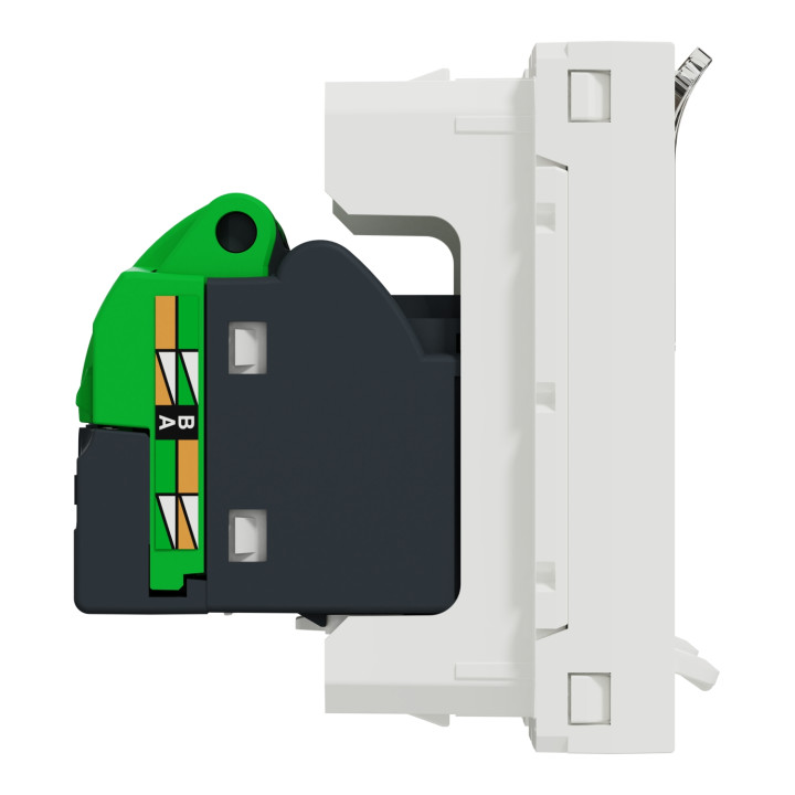 Double prise RJ45 Unica - Cat.6 STP - 2 modules - Blanc