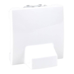 Sortie de câble Unica - 2 modules - Blanc
