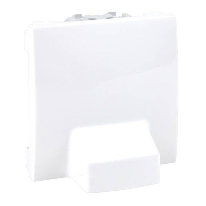 Sortie de câble Unica - 2 modules - Blanc