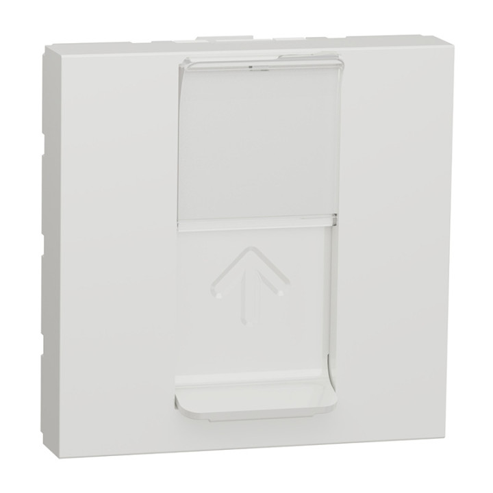 Prise RJ45 Unica - Cat.6 STP - 2 modules - Blanc