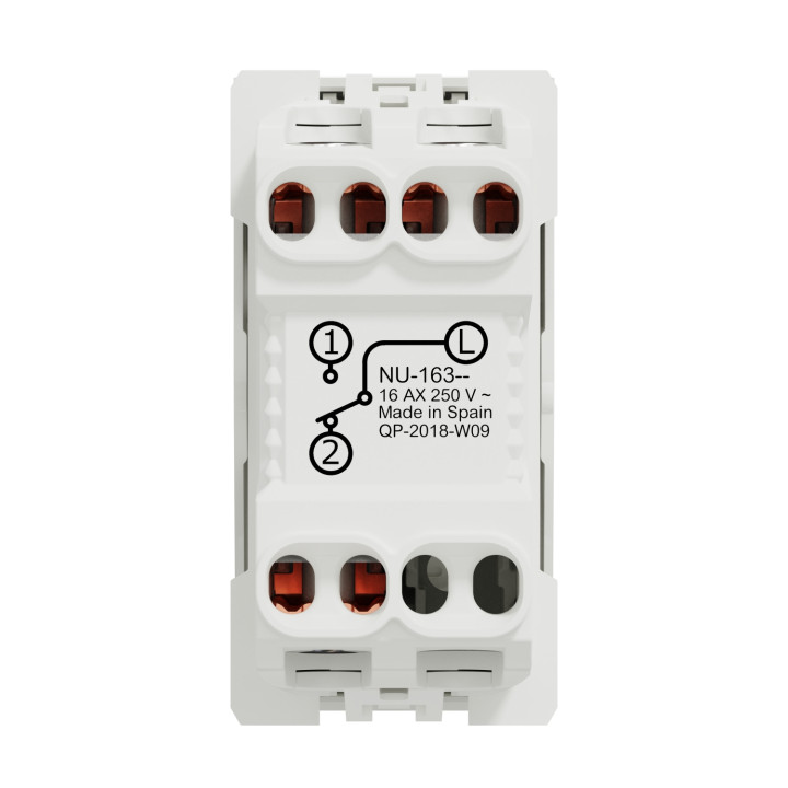 Va-et-vient Unica - 1 module - 16AX - Blanc