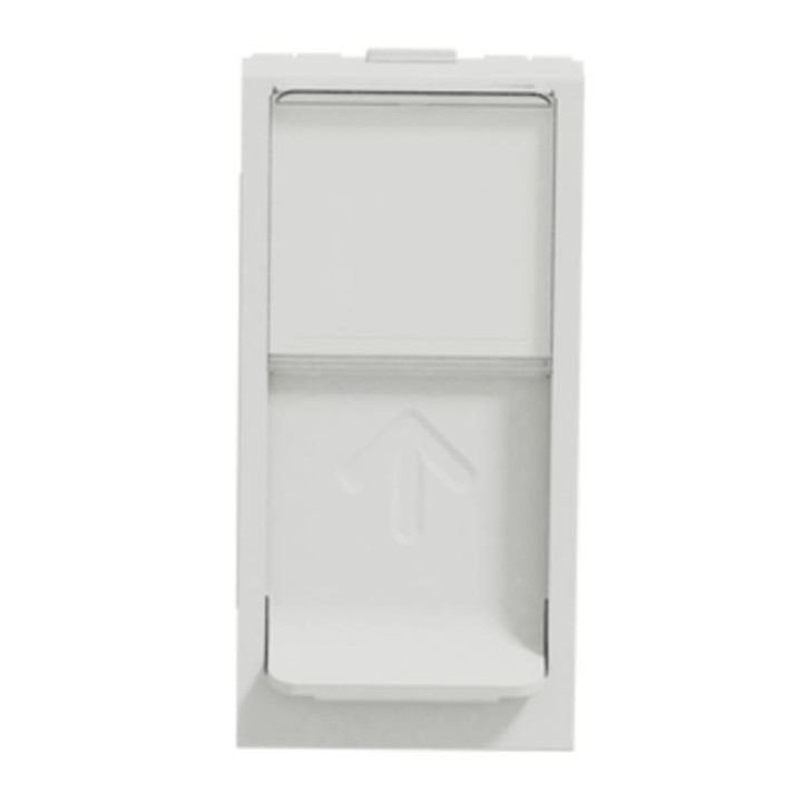 Prise RJ45 Unica - Cat.6 FTP - 1 module - Blanc