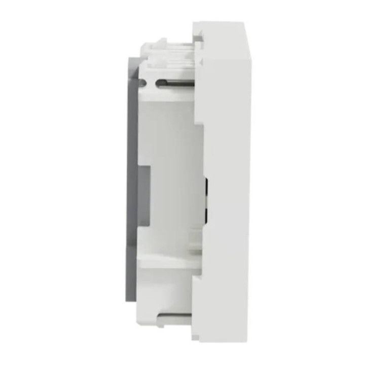 Prise téléphonique Unica - 2 modules - Blanc