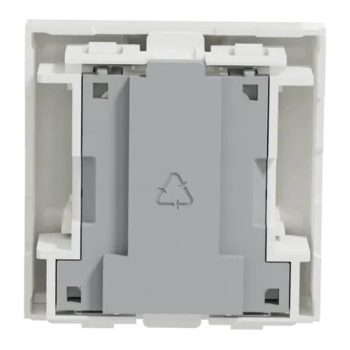 Prise téléphonique Unica - 2 modules - Blanc