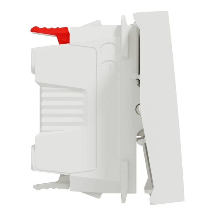 Va-et-vient Unica - 2 modules - 10AX - Blanc antimicrobien