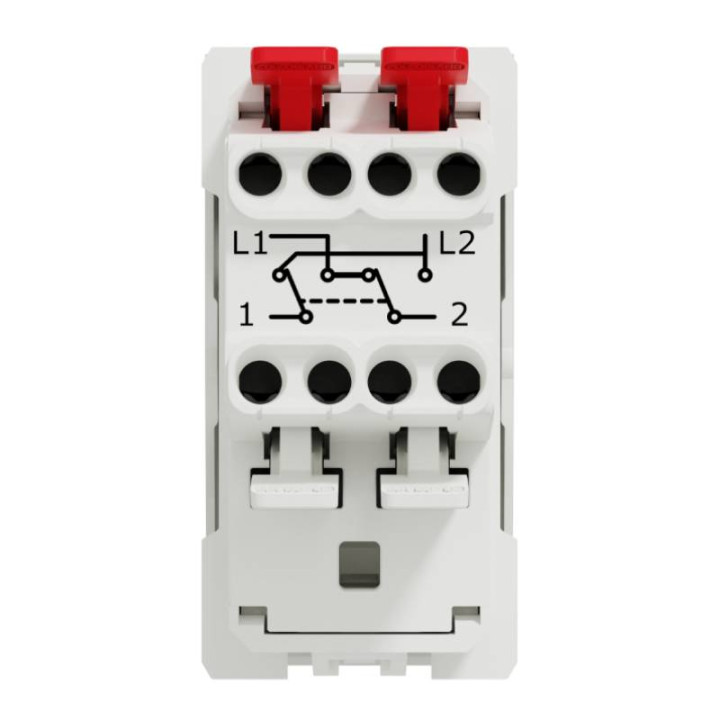 Permutateur Unica - 1 module - 10AX - Blanc