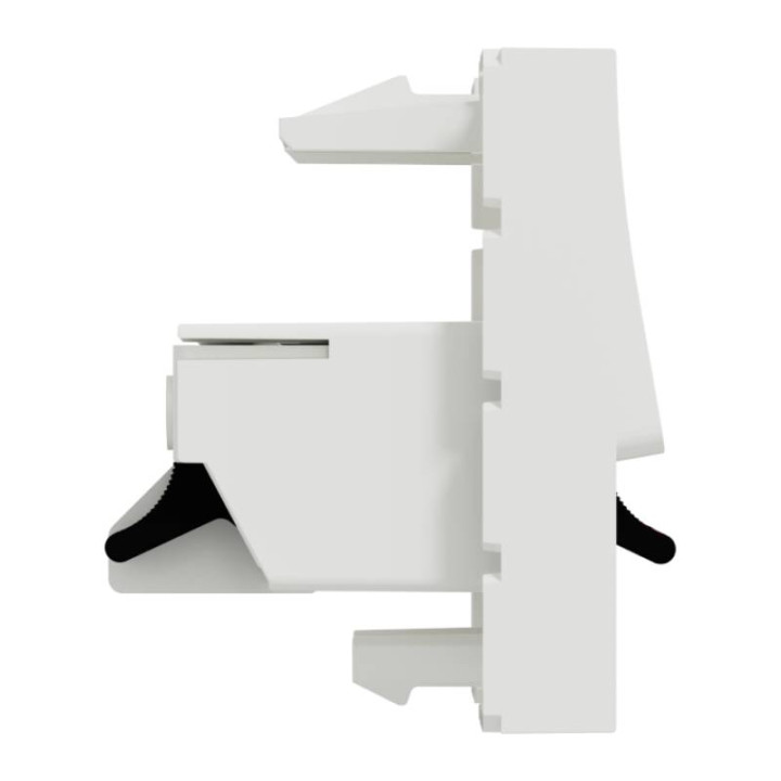 Prise haut-parleurs Unica - 2 modules - Blanc