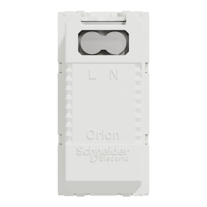 Prise d'alimentation USB Unica - Type A - 1 module - Blanc