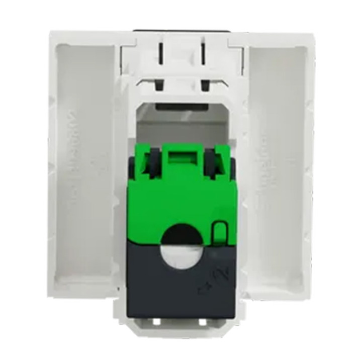 Prise RJ45 Unica - Cat.5e UTP - 2 modules - Blanc