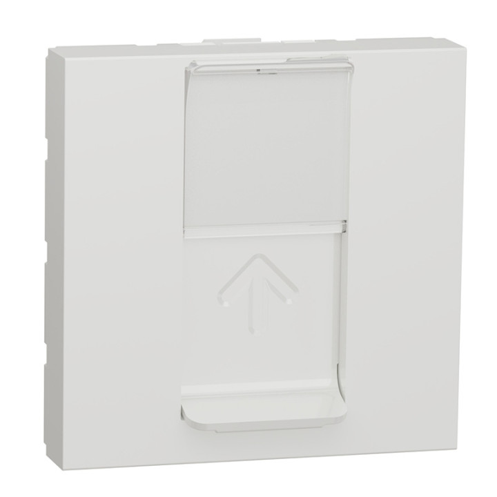 Prise RJ45 Unica - Cat.5e UTP - 2 modules - Blanc
