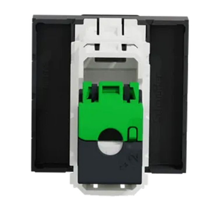 Prise RJ45 Unica - Cat.6 STP - 2 modules - Anthracite