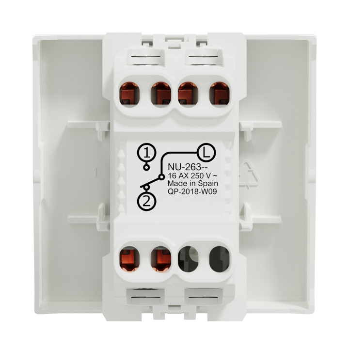 Va-et-vient Unica - 2 modules - 16AX - Blanc