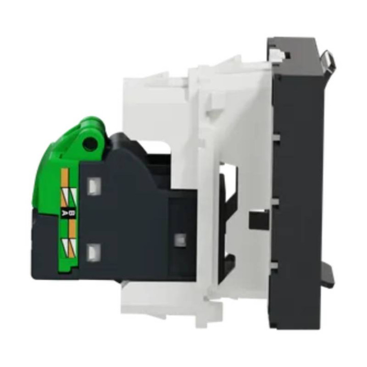 Prise RJ45 Unica - Cat.6 FTP - 2 modules - Anthracite - NU341954