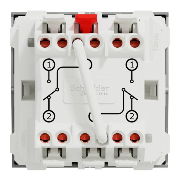 NU321330 Schneider - Double va-et-vient Unica