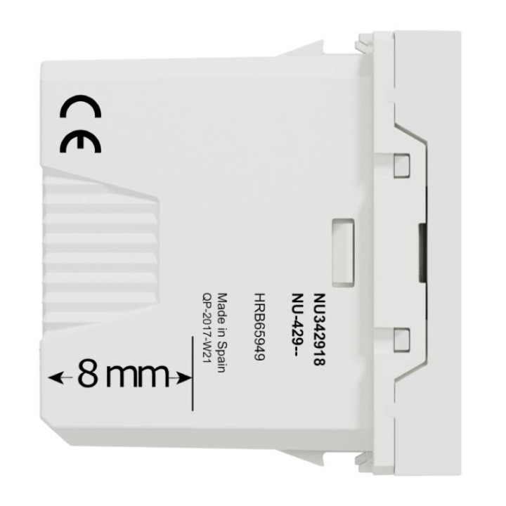 Prise USB 3.0 Unica - 1 module - Blanc Schneider NU342918