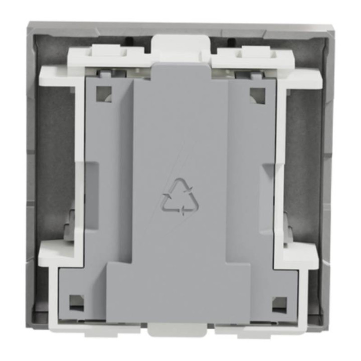 Prise téléphonique Unica - 2 modules - Alu