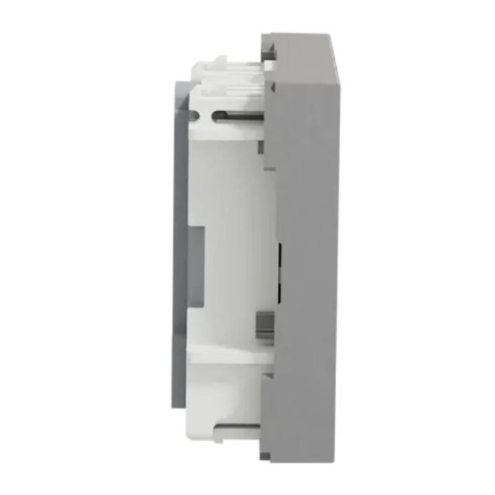 Prise téléphonique Unica - 2 modules - Alu