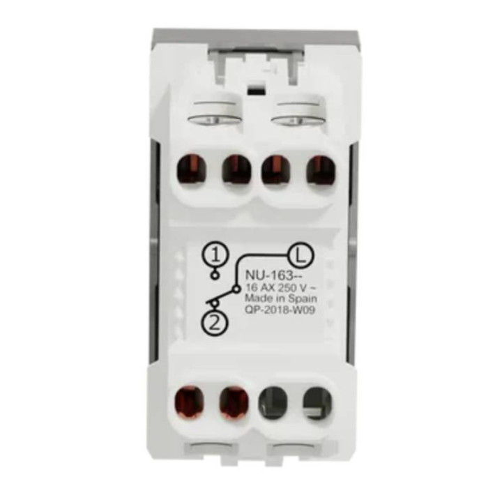 Va-et-vient Unica - 1 module - 16AX - Alu