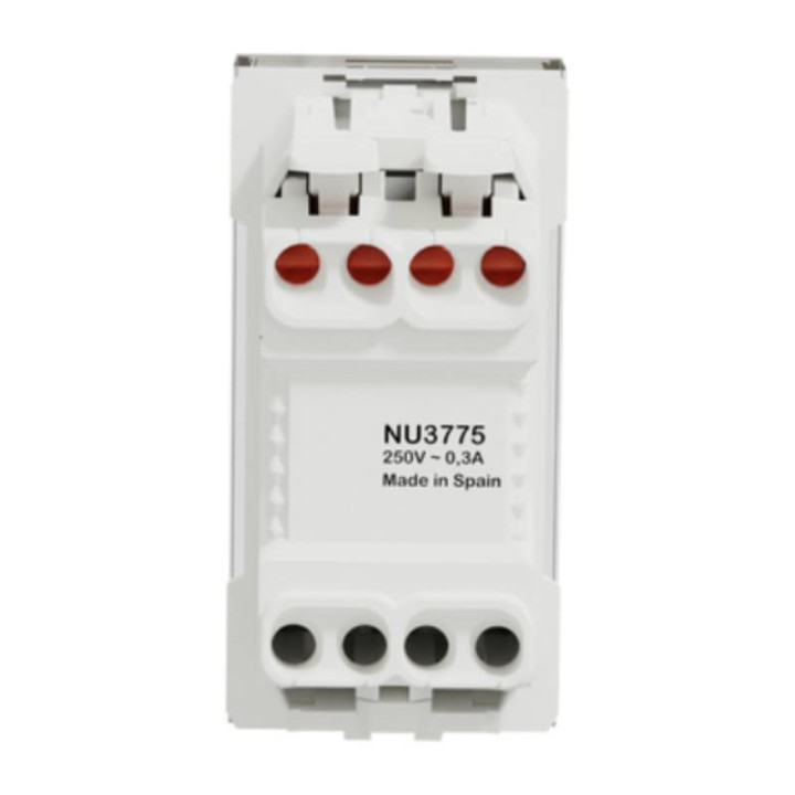 Voyant de signalisation Unica - 230Vca - 1 module - Blanc
