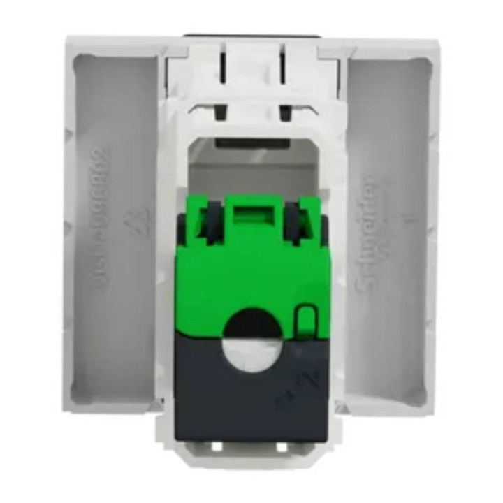 Prise RJ45 Unica - Cat.6A FTP - 2 modules - Alu