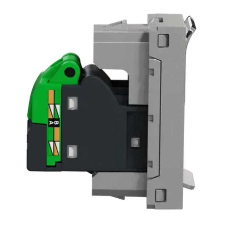 Prise RJ45 Unica - Cat.6 FTP - 1 module - Alu
