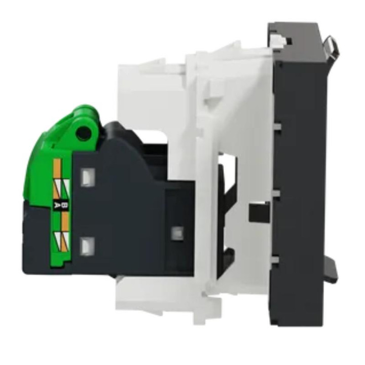 Prise RJ45 Unica - Cat.5e UTP - 2 modules -Anthracite