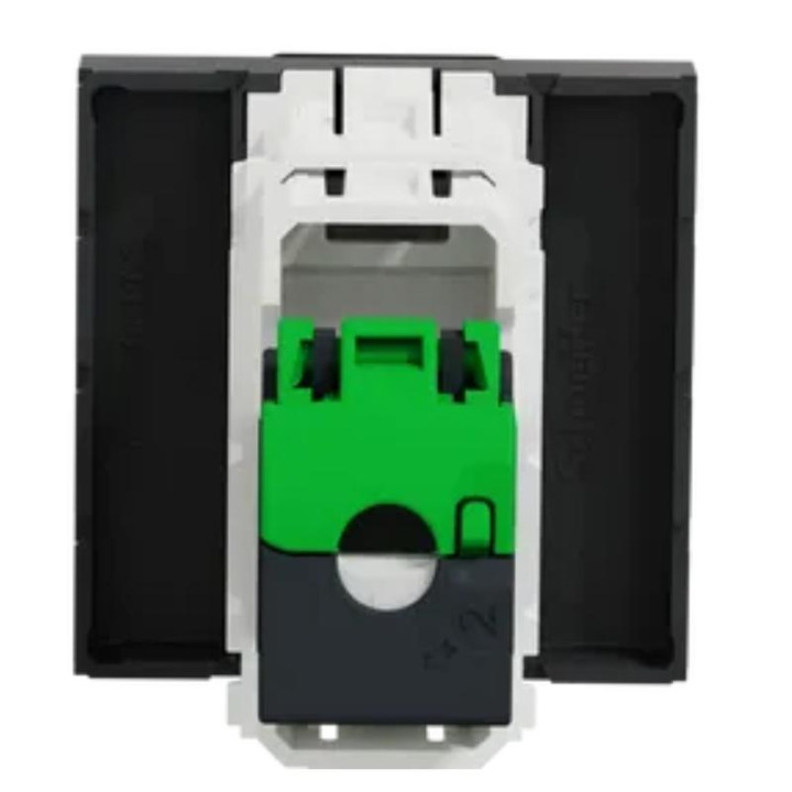 Prise RJ45 Unica - Cat.5e UTP - 2 modules -Anthracite