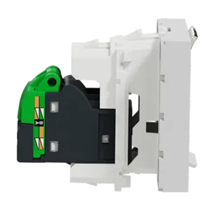 Prise RJ45 Unica - Cat.5e UTP - 2 modules - Alu