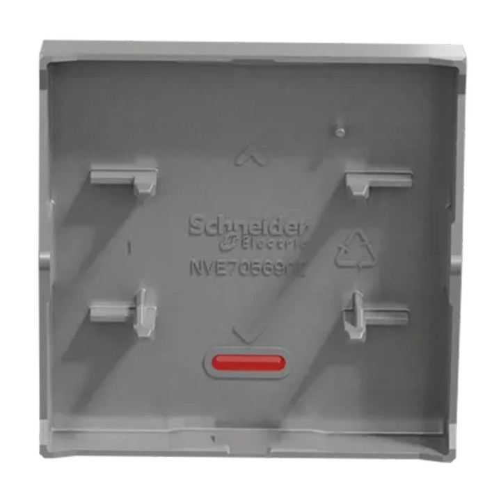 Interrupteur bipolaire avec voyant Unica - 2 modules - 16AX - Alu
