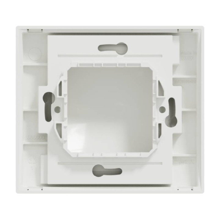 Plaque Unica - Blanc - IP44 - 2 modules - 1 poste