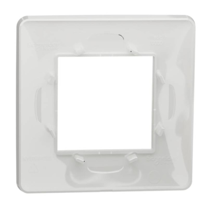 Plaque Unica Studio - Blanc - 2 modules - 1 poste