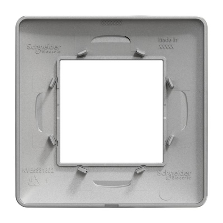 Plaque Unica Studio - Aluminium - 2 modules - 1 poste