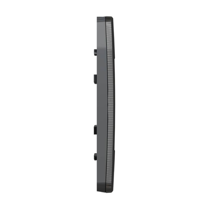 Plaque Unica Studio Metal - Black aluminium avec liseré anthracite - 2 modules - 1 poste