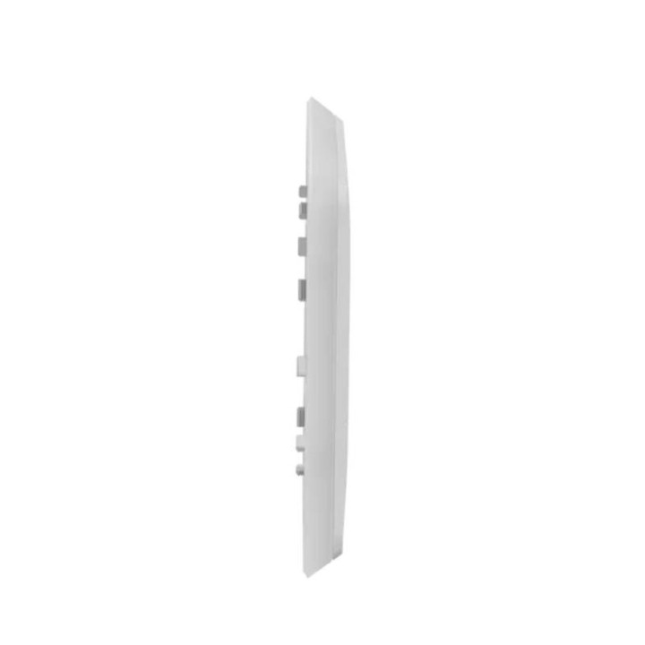 Plaque Unica Pro - Aluminium avec liseré transparent - 2 modules - 1 poste