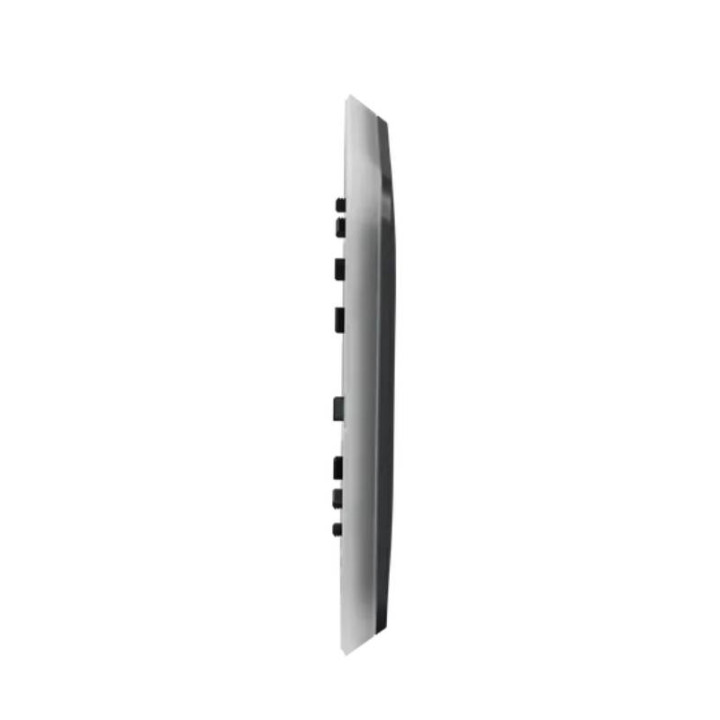 Plaque Unica Pro - Anthracite avec liseré transparent - 2 modules - 1 poste