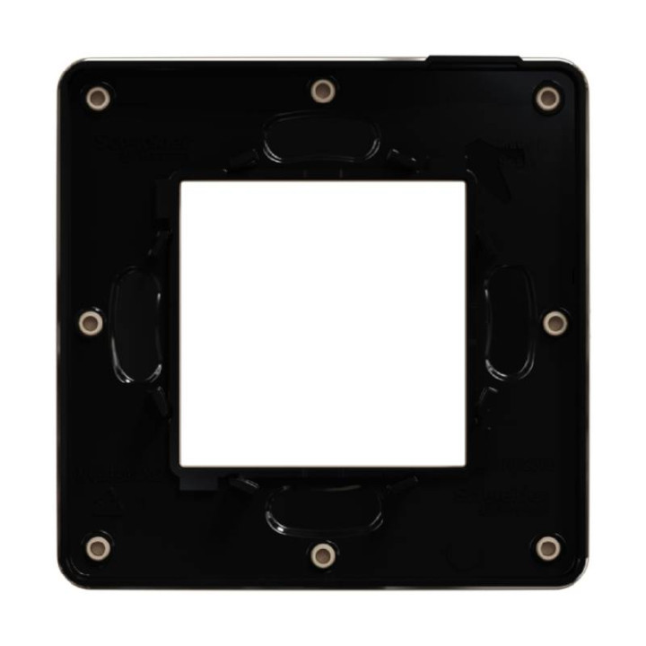 Plaque Unica Studio Color - Taupe avec liseré noir - 2 modules - 1 poste