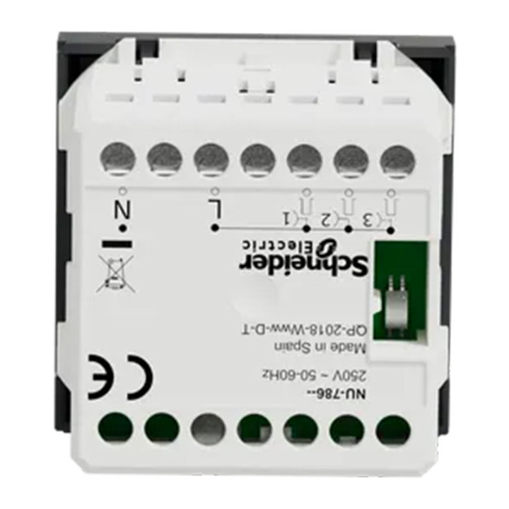Sonnette électronique Unica - 70dB/1min - 230Vca - 2 modules - Anthracite