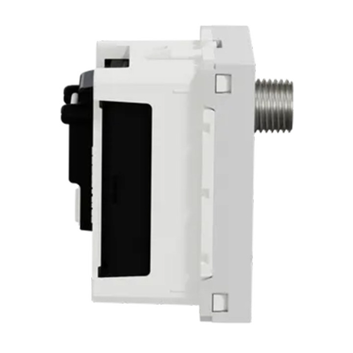 Prise FM/TV/SAT Unica - 2 modules - Alu