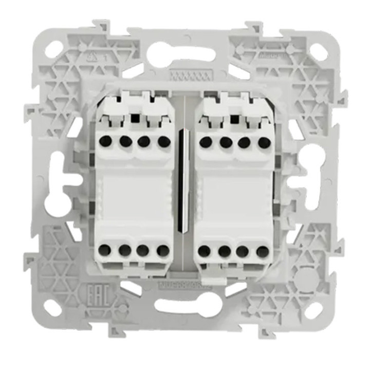 Indicateur pour chambre d'hôtel Unica - Sonnette - 2 voyants - 2 modules - Anthracite
