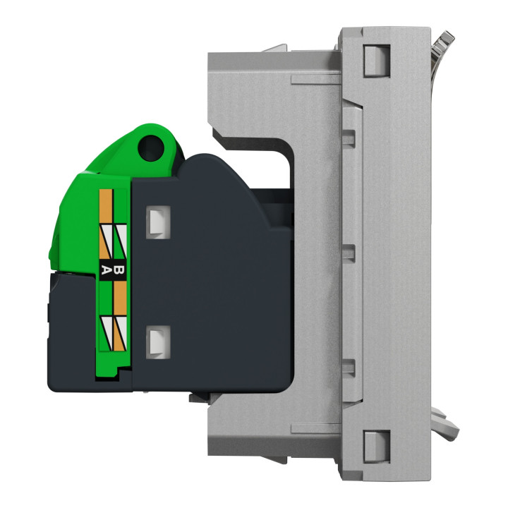 Double prise RJ45 Unica - Cat.5e UTP - 2 modules - Alu