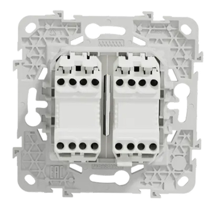 Indicateur pour chambre d'hôtel Unica - Sonnette - 2 voyants - 2 modules - Blanc