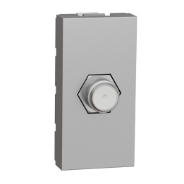 Prise télévision Unica - Femelle - 1 module - Alu