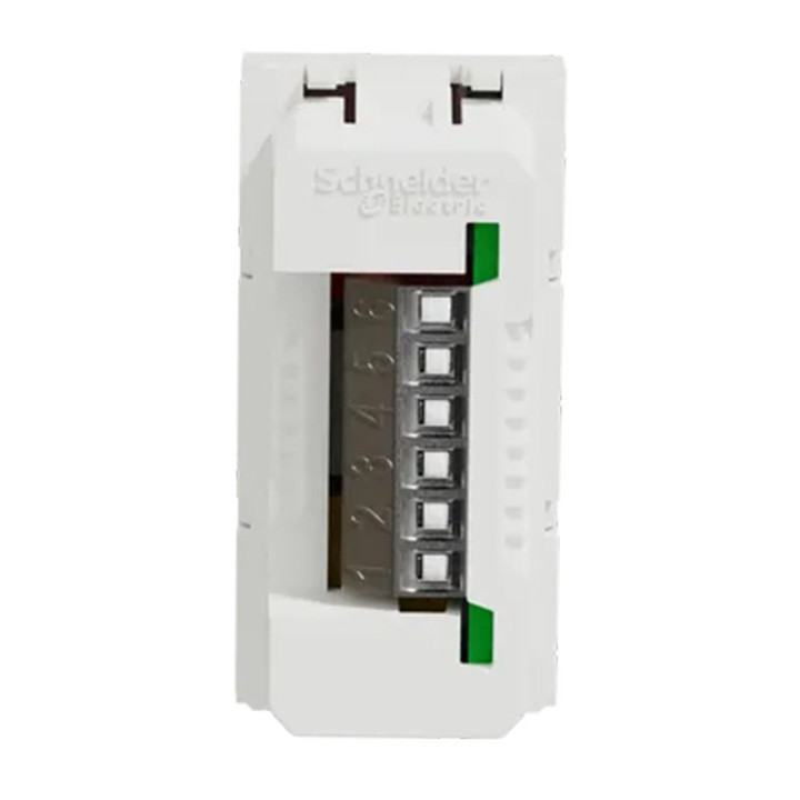 Prise RCA Unica - Triple - 1 module - Blanc