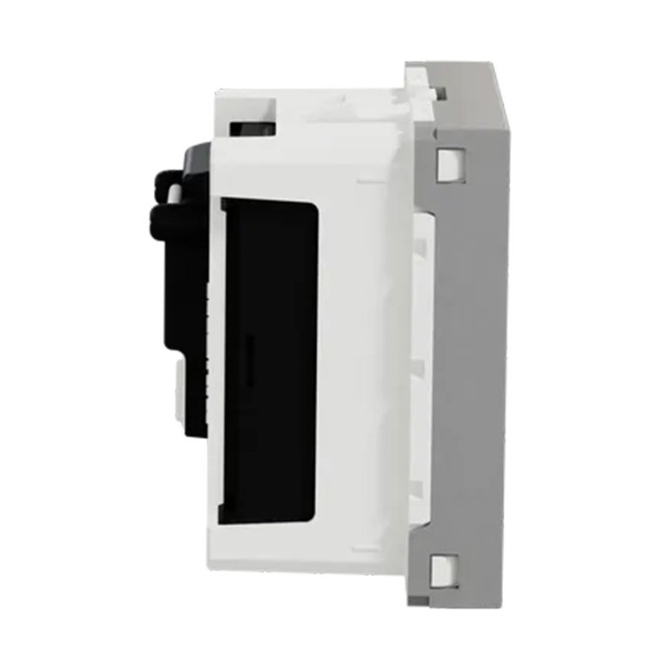 Prise R-TV/SAT Unica - 2 modules - Alu